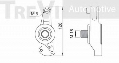 TREVI AUTOMOTIVE ta1079 -  Натяжная планка, поликлиновой ремень